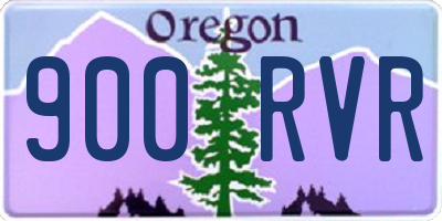 OR license plate 900RVR