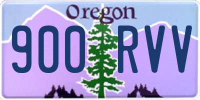 OR license plate 900RVV