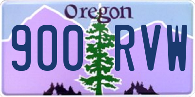 OR license plate 900RVW