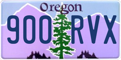 OR license plate 900RVX