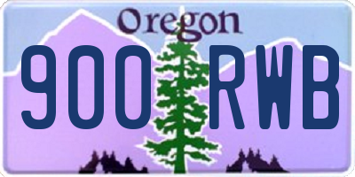 OR license plate 900RWB