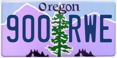 OR license plate 900RWE