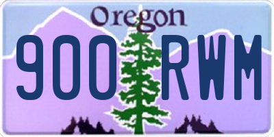 OR license plate 900RWM