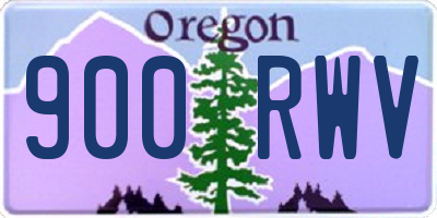 OR license plate 900RWV