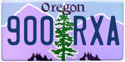 OR license plate 900RXA