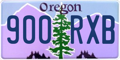 OR license plate 900RXB
