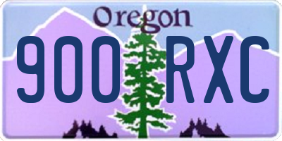 OR license plate 900RXC