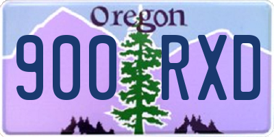 OR license plate 900RXD