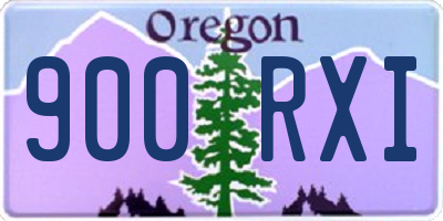 OR license plate 900RXI