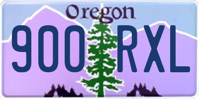 OR license plate 900RXL