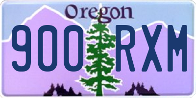 OR license plate 900RXM