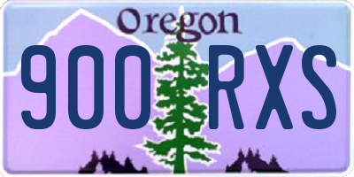 OR license plate 900RXS