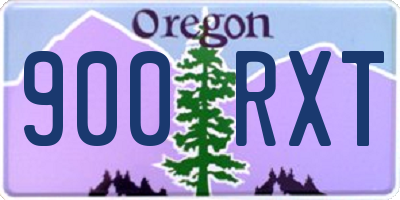 OR license plate 900RXT