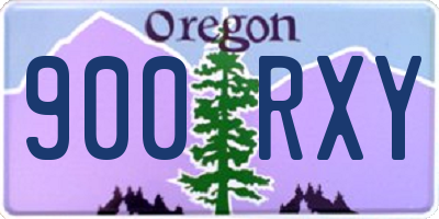 OR license plate 900RXY