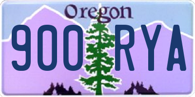 OR license plate 900RYA