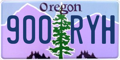 OR license plate 900RYH