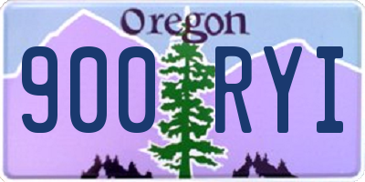 OR license plate 900RYI