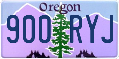 OR license plate 900RYJ