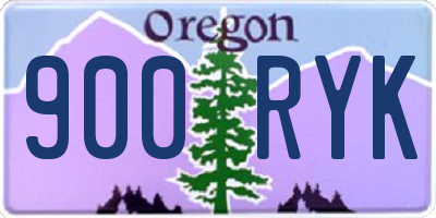 OR license plate 900RYK