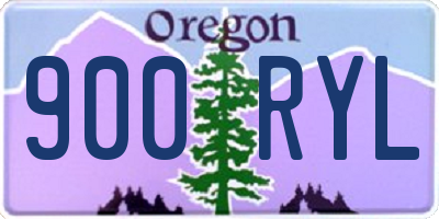 OR license plate 900RYL