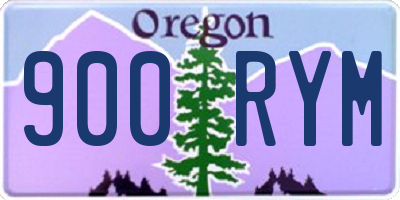 OR license plate 900RYM