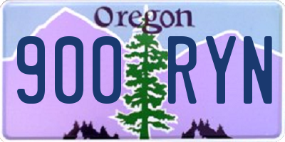 OR license plate 900RYN