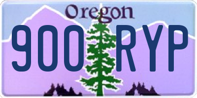 OR license plate 900RYP