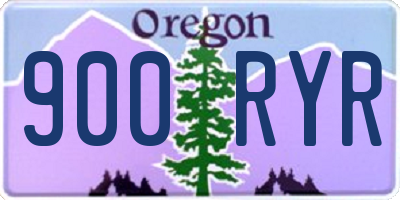OR license plate 900RYR