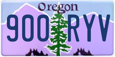 OR license plate 900RYV