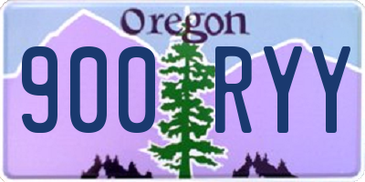 OR license plate 900RYY
