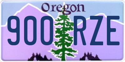 OR license plate 900RZE