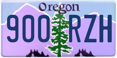 OR license plate 900RZH