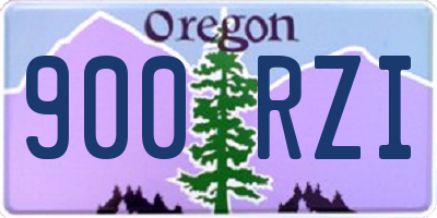 OR license plate 900RZI