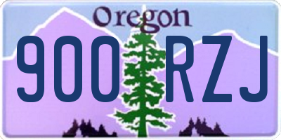 OR license plate 900RZJ
