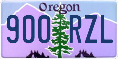 OR license plate 900RZL