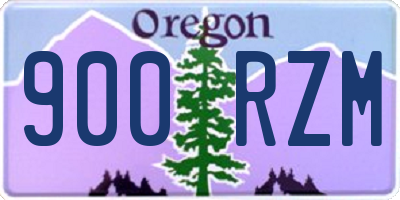 OR license plate 900RZM