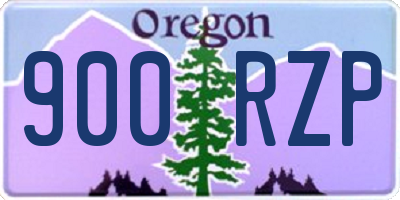 OR license plate 900RZP