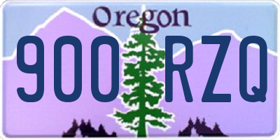 OR license plate 900RZQ