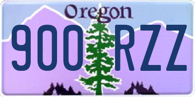 OR license plate 900RZZ