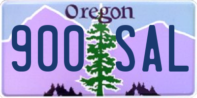 OR license plate 900SAL