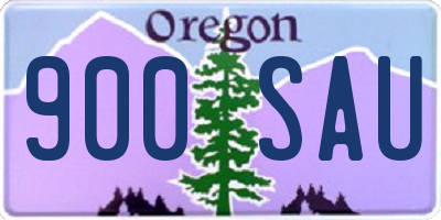 OR license plate 900SAU