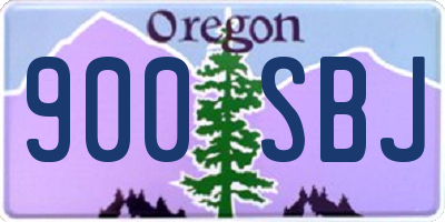 OR license plate 900SBJ