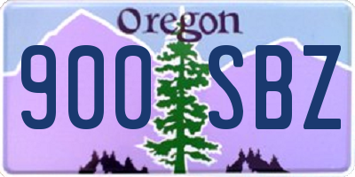 OR license plate 900SBZ