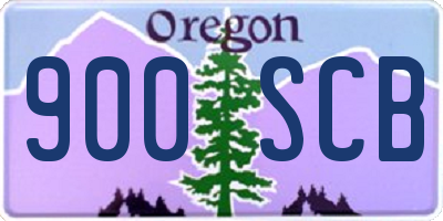 OR license plate 900SCB