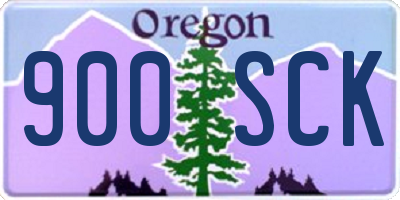 OR license plate 900SCK