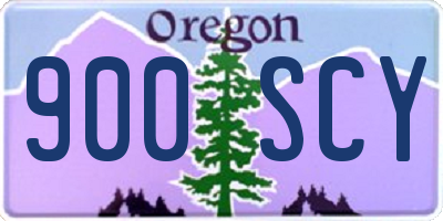 OR license plate 900SCY