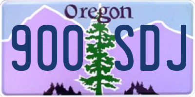 OR license plate 900SDJ