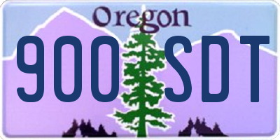 OR license plate 900SDT