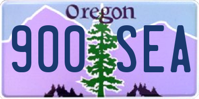 OR license plate 900SEA