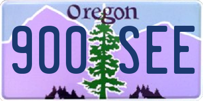 OR license plate 900SEE
